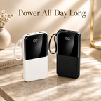 Power Bank for iPhone 20000mAh | Fast Charging Built-in Cable Portable Charger