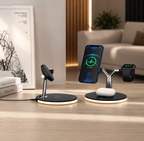 3-in-1 Magnetic Wireless Charging Station | MagSafe Compatible Wireless Charger