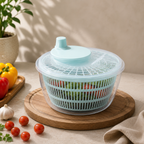 Manual Salad Spinner – Hand Crank Vegetable Dryer for Lettuce, Herbs, Fruits & Salad Greens