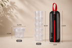 Portable Spice Container Set – Stackable Seasoning Bottles for Camping, BBQ, Picnic, Travel & Outdoor Cooking