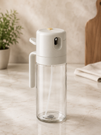 2-in-1 Olive Oil Sprayer & Dispenser Bottle – Refillable Oil Mister for Air Fryer, BBQ, Cooking, Baking, Salad & Kitchen