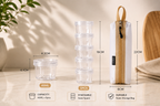 Portable Spice Container Set – Stackable Seasoning Bottles for Camping, BBQ, Picnic, Travel & Outdoor Cooking