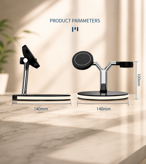 3-in-1 Magnetic Wireless Charging Station | MagSafe Compatible Wireless Charger