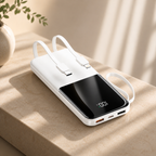 Power Bank for iPhone 20000mAh | Fast Charging Built-in Cable Portable Charger