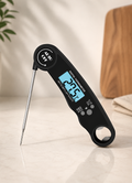 Digital Instant Read Meat Thermometer – Foldable Food Thermometer for BBQ, Grill, Cooking, Baking & Kitchen